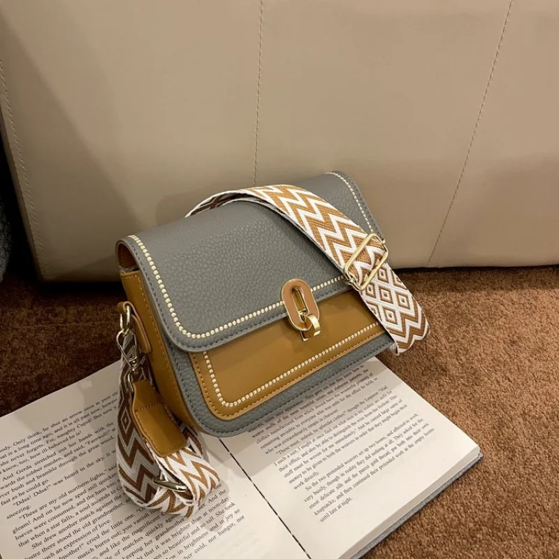 

Элегантная кожаная женская сумка на плечо, элитная роскошная брендовая модная классическая винтажная сумка с изысканной строчкой в Париже ​