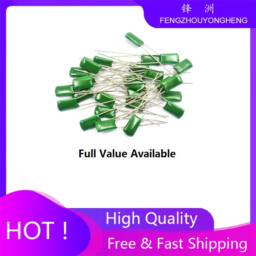 20PCS 2A474J 150/220/330/470NF 0.15/22/33/47uf 2G103J 400V 0.01UF  Polyester Film Capacitor 100V 10NF 2A154J 2A224J 2A334J