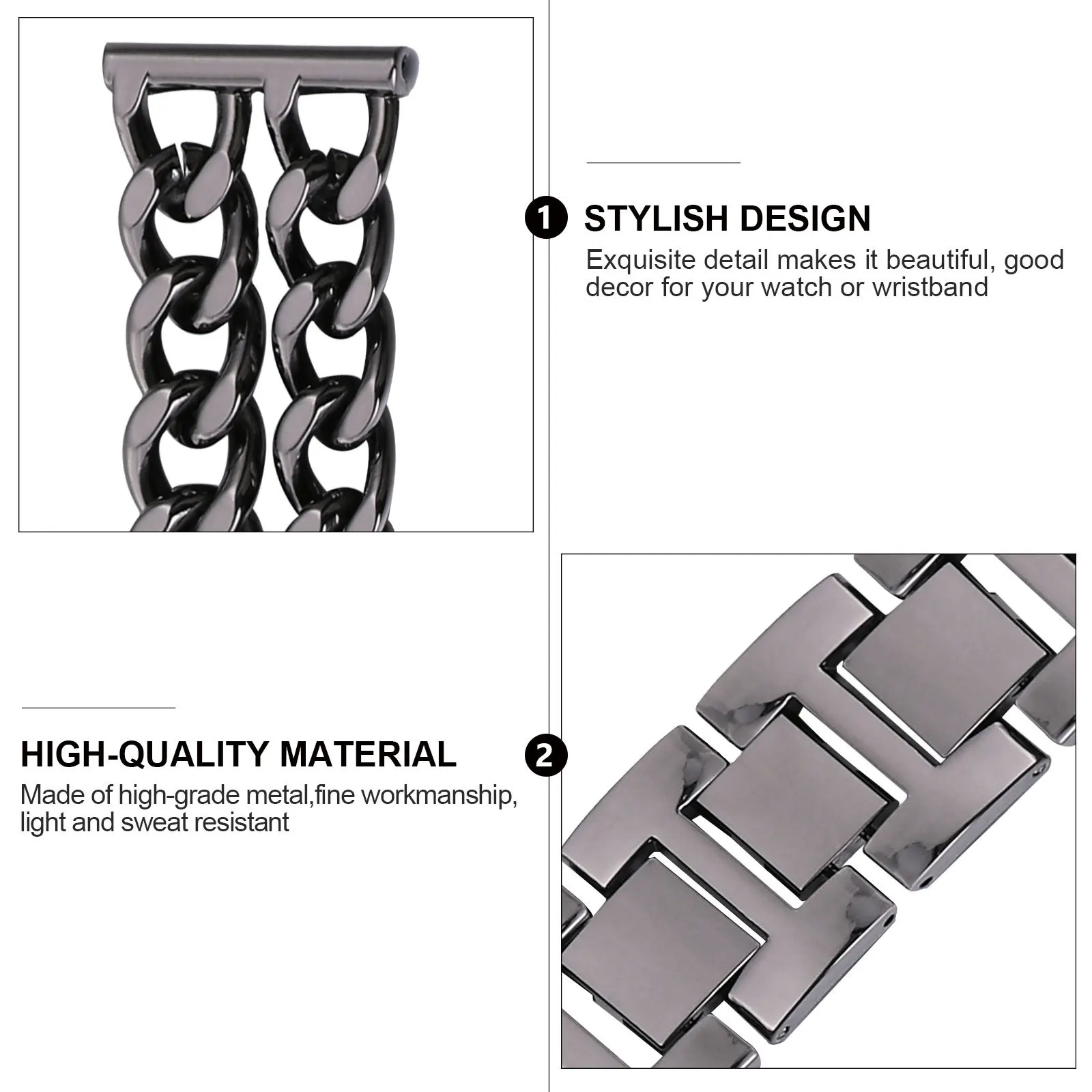 

Premium Stainless Steel Watch Band Stylish Durable Metal Strap for Metal Watchband Wristband Watch Strap