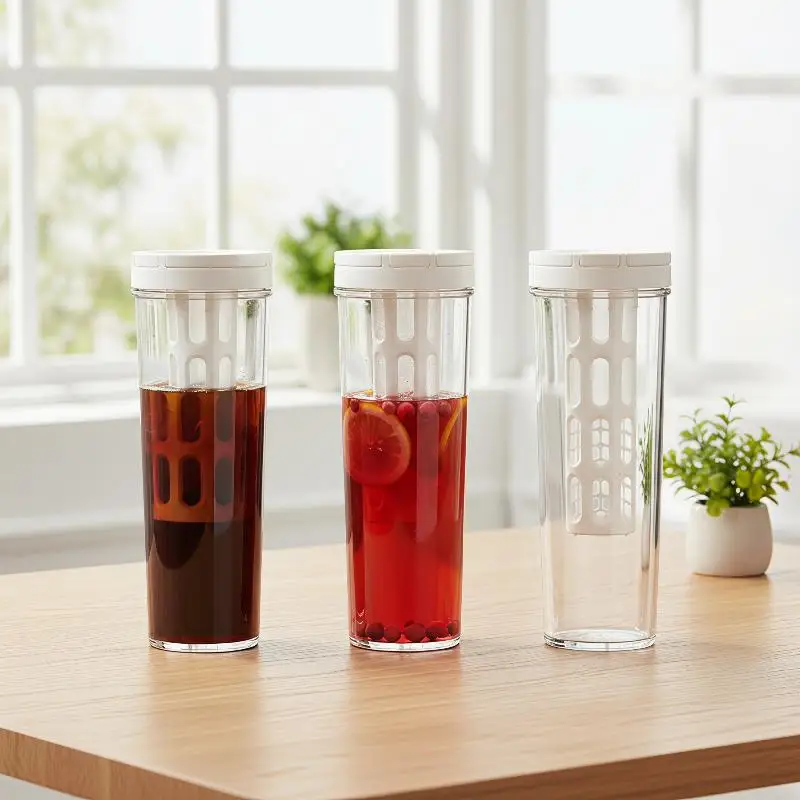 1L Manual Cold Brew Coffee Maker With Handle High-capacity Water Bottle Summer Portable Juices Tea Fruit Coffeeware Pot