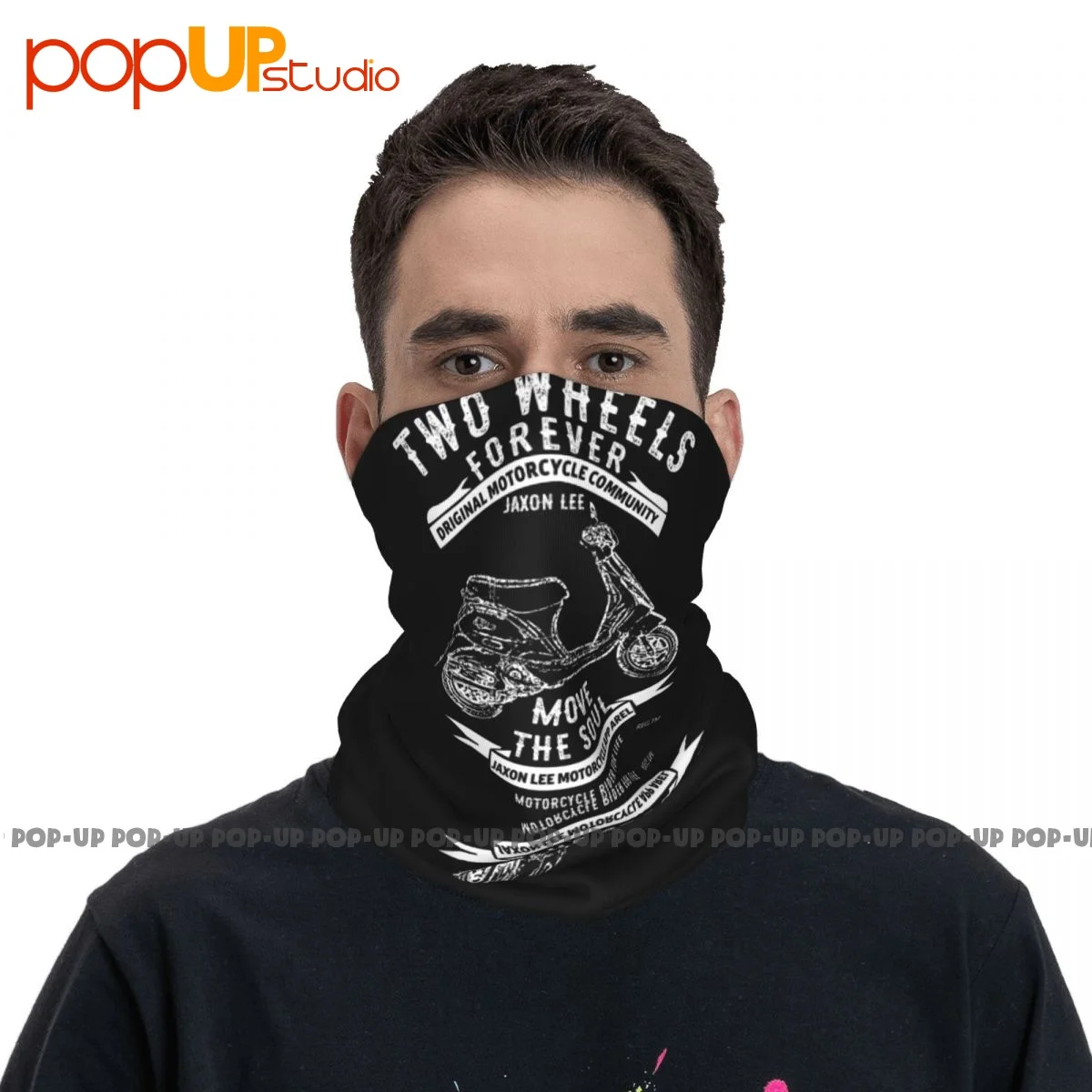 Jl Soul Illustration For A Piaggio Zip 50 4T Motorbike Fan Neck Gaiter Bandana, bufanda, máscara facial