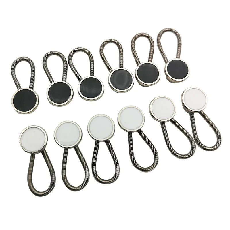 Extensores de cuello de Metal para camisas, botones a presión invisibles desmontables, hebilla de sujeción para pantalones, accesorios de herramientas