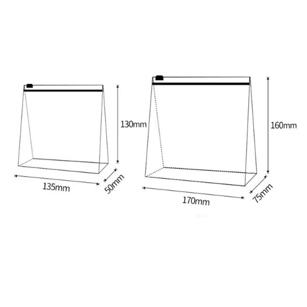 투명 인쇄 휴대용 PVC 세면백 다기능 다양한 스타일 여행용 정리 가방 지퍼/자가 밀봉 투명 메이크업 파우치