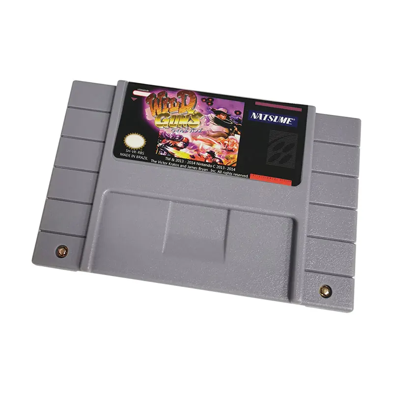 

Wild Guns - Super NES Games SNES Cartridge,Retro 16 Bit Card for Super Famicom SFC SNES Classic Console | US NTSC Version