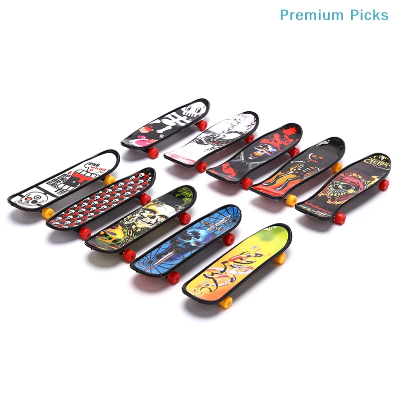 portablePlastic Mini Skate Finger Skateboarding Fingerboard Novelty Toys For Boys Gifts