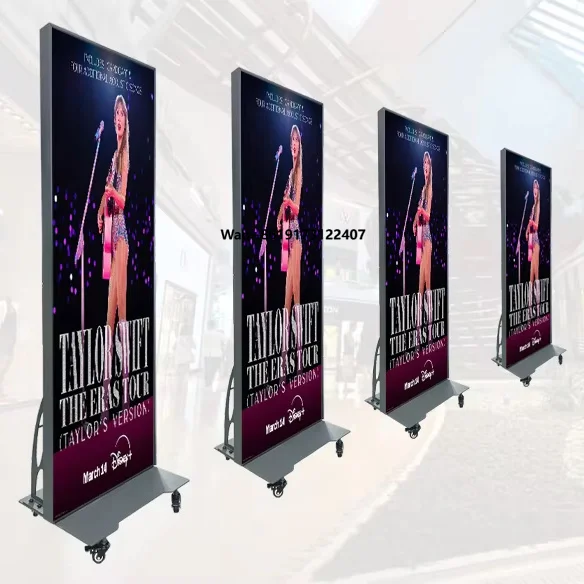 App Wireless Control 640*1920mm LED Poster P1.8 P2 P2.5 Movable Digital Signage LED Advertising Display