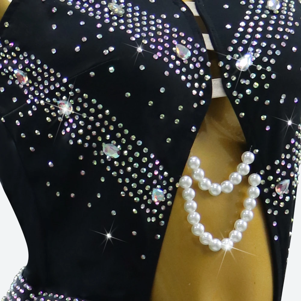 Robe pour filles danse latine Sexy salle de bal femmes soirées vêtements de fête scène compétition Dancewear Costum femme costume