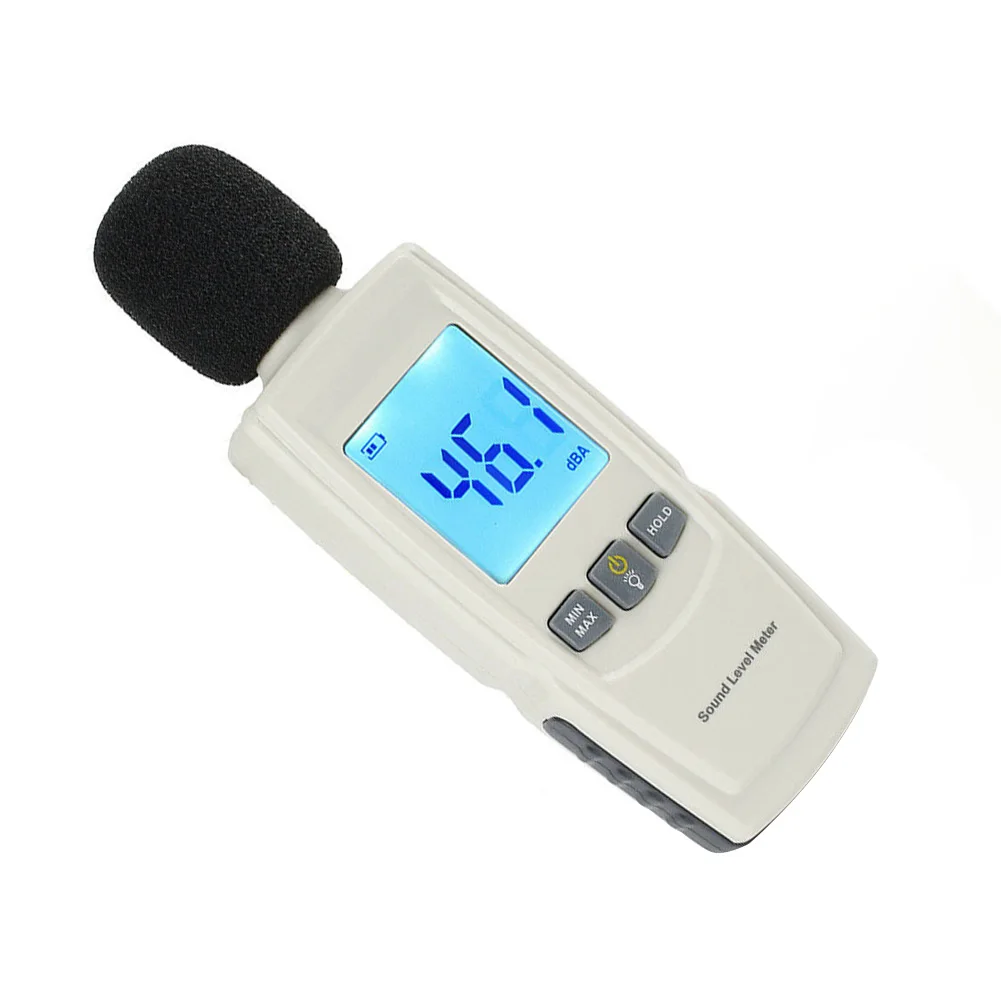 

Decibel Meter Sound Level Reader with Backlit LCD Display for Noise Measurement in Factories Offices and Construction Sites
