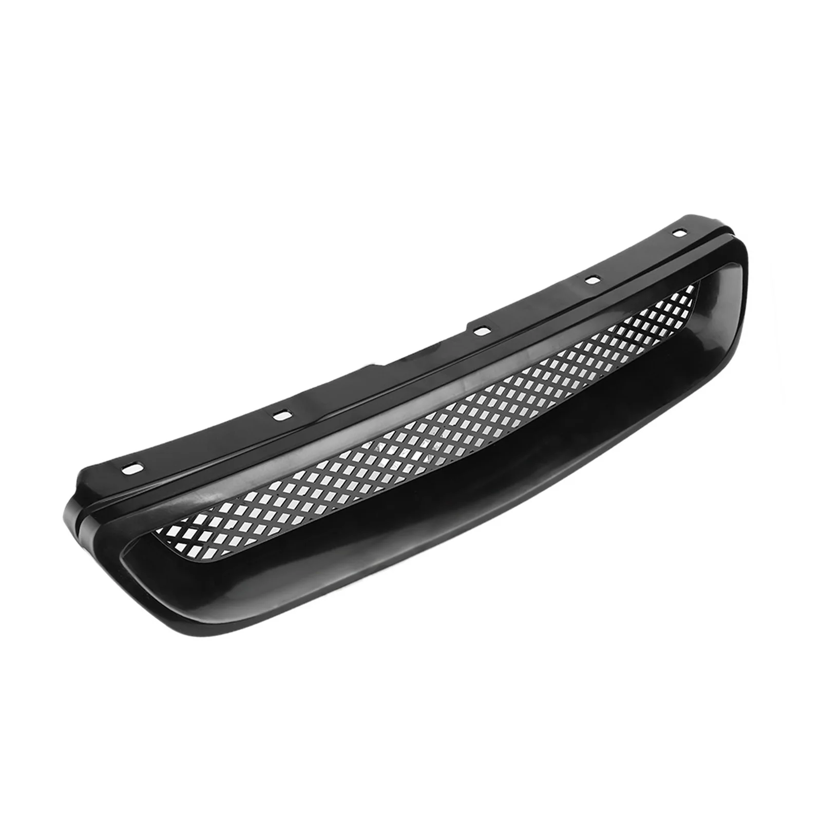 Black Grill Mesh Front Hood Grille Grill Air Flow Intake Mesh Fit for Honda Civic 96‑98 JDM Type‑R Front Hood Grille