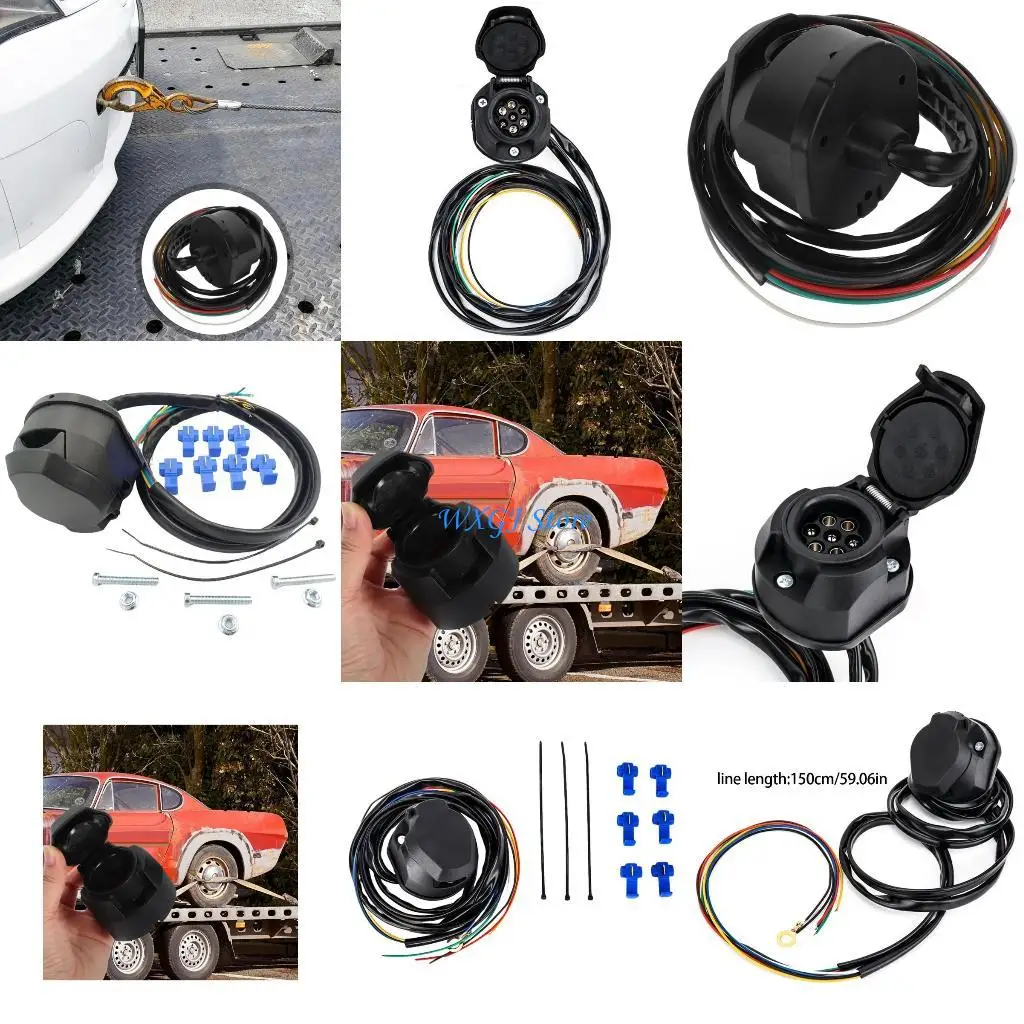 

37JE Reliable 7 Pin Trailer Wiring Harness Connector for Safe and Stable Connection