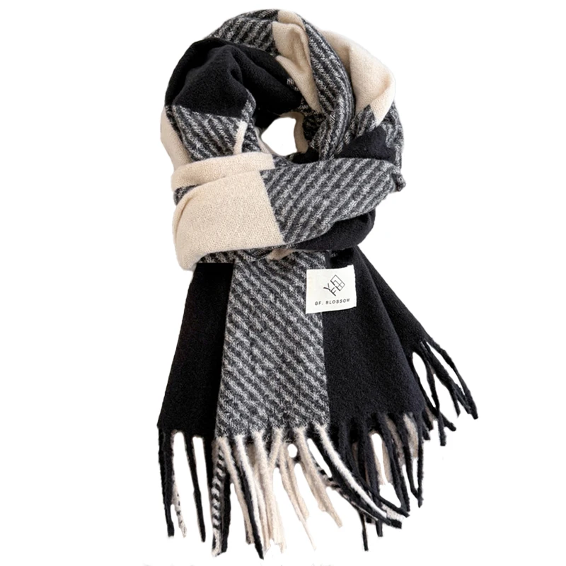 Cashmere Scarf for Women Thicken Warm Winter Blanket Brand Female Luxury Quality Shawl Wrap Bufanda 2025 Poncho Echarpe Pashmina