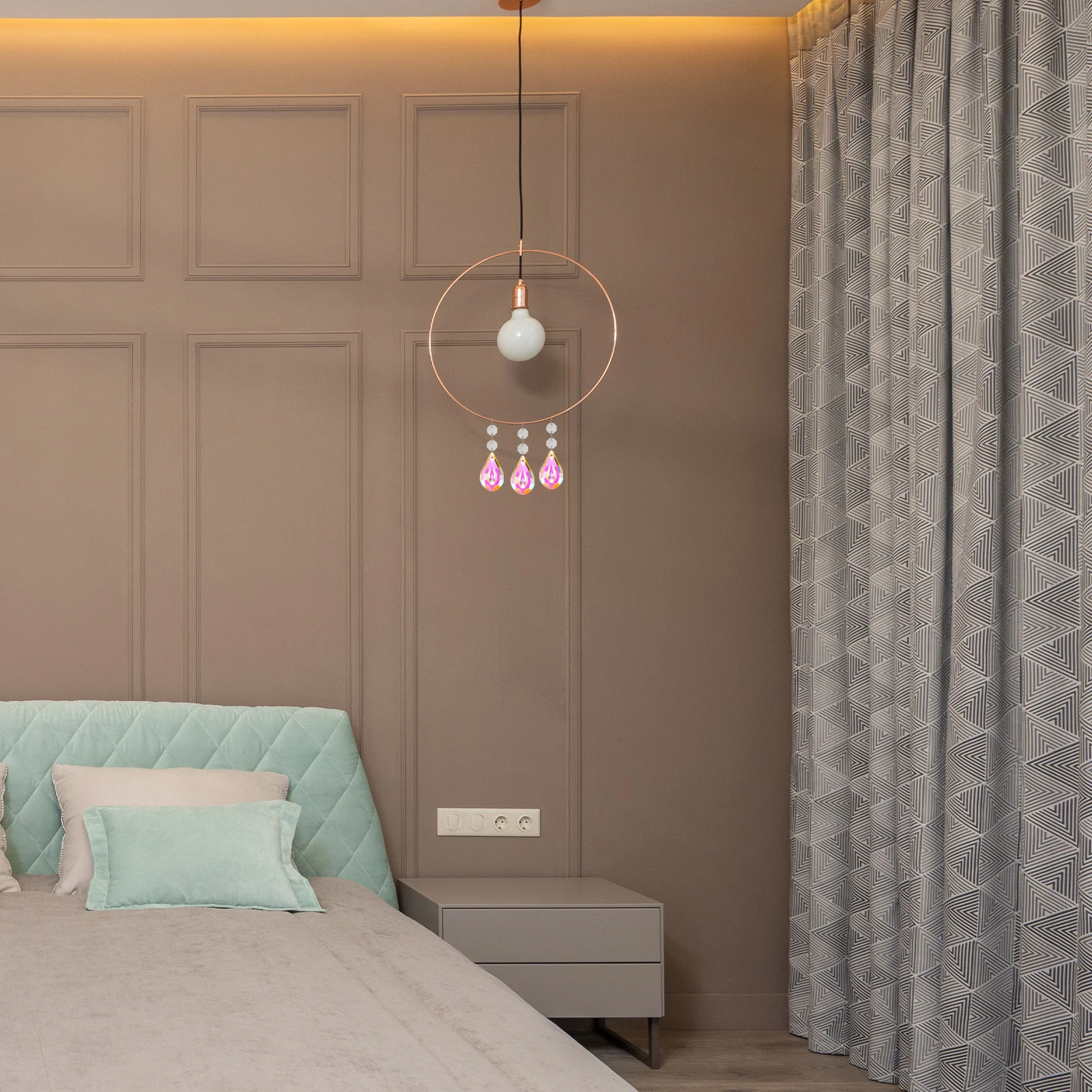 

12Pcs Crystal Chandelier Prisms Pendant Light Decoration Hanging Crystals for Weddings Birthdays Crystal Ball Prism