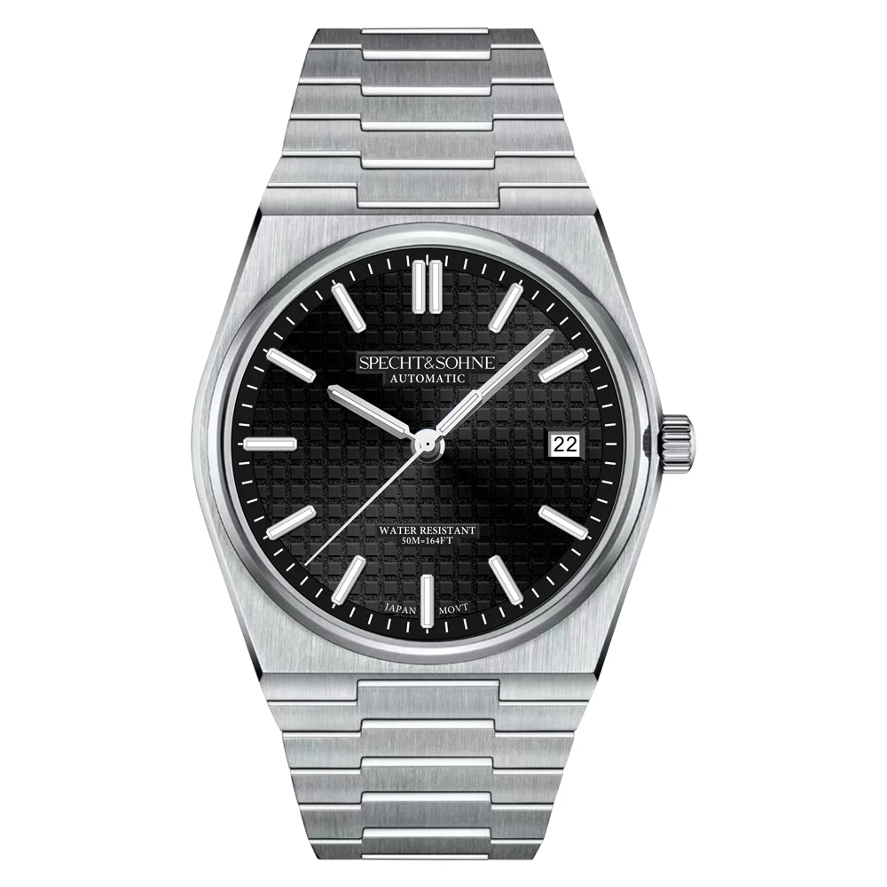 Nieuwe Hot Selling Specht & Sohne Automatische Horloge Voor Mannen Japan 8215 Movt Mechanisch Horloge Rose Goud Lichtgevende 50M waterdicht