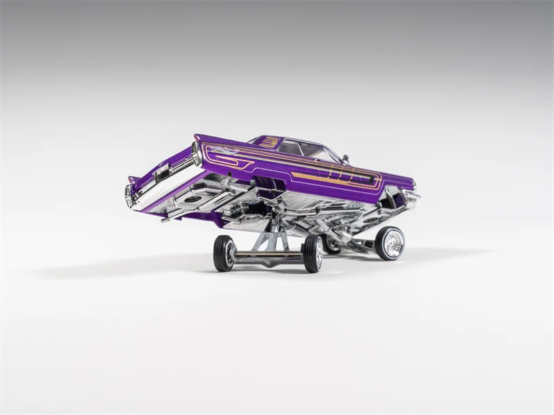 97M 1:64 1964 Coupe DeVille LowRider Alloy Vehicle Collectible Car Model