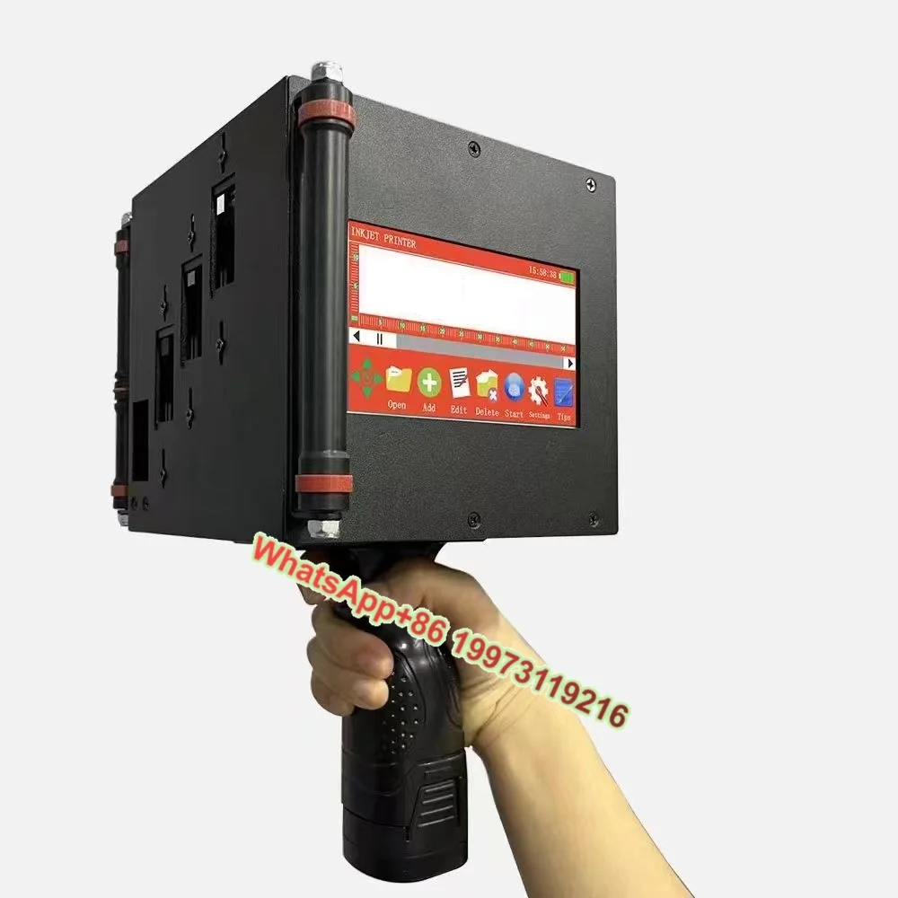 

Portable Handheld Smart Inkjet Printer Manual Encoding Outer Carton Paper Featuring Batch Number Expiry Barcode Date Engine