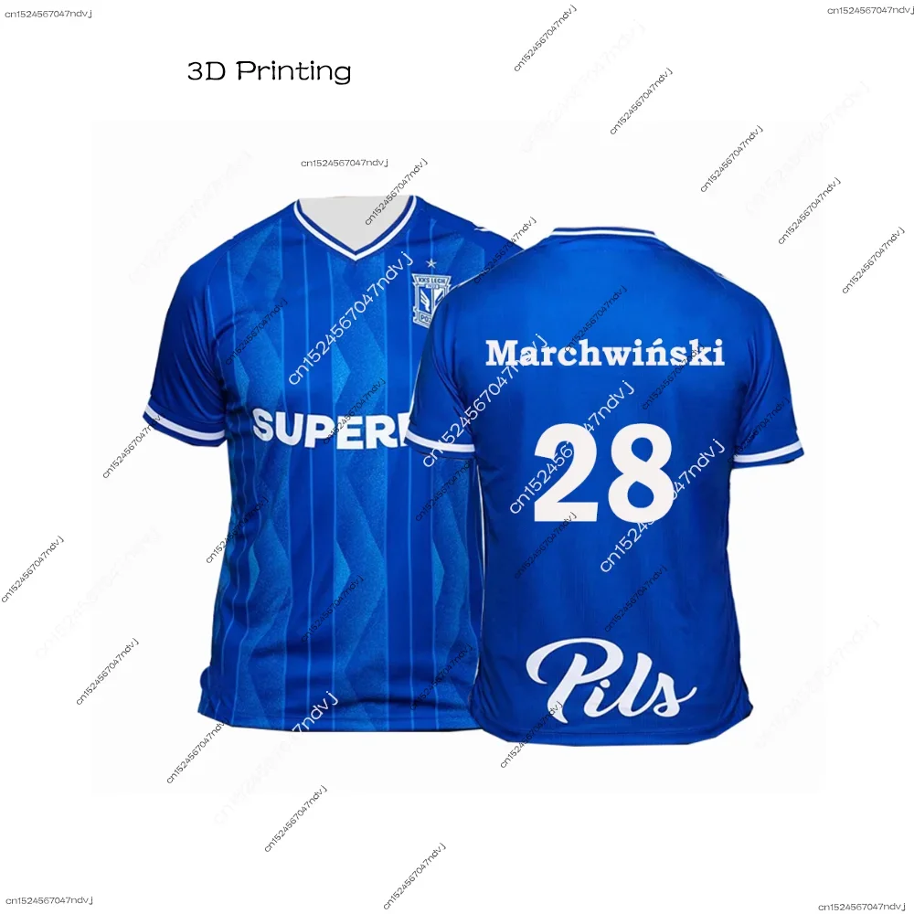 

Lech Poznan 25/26 football jersey Polish football Salamon 18 football sports Tshirt game jersey football training suit jersey