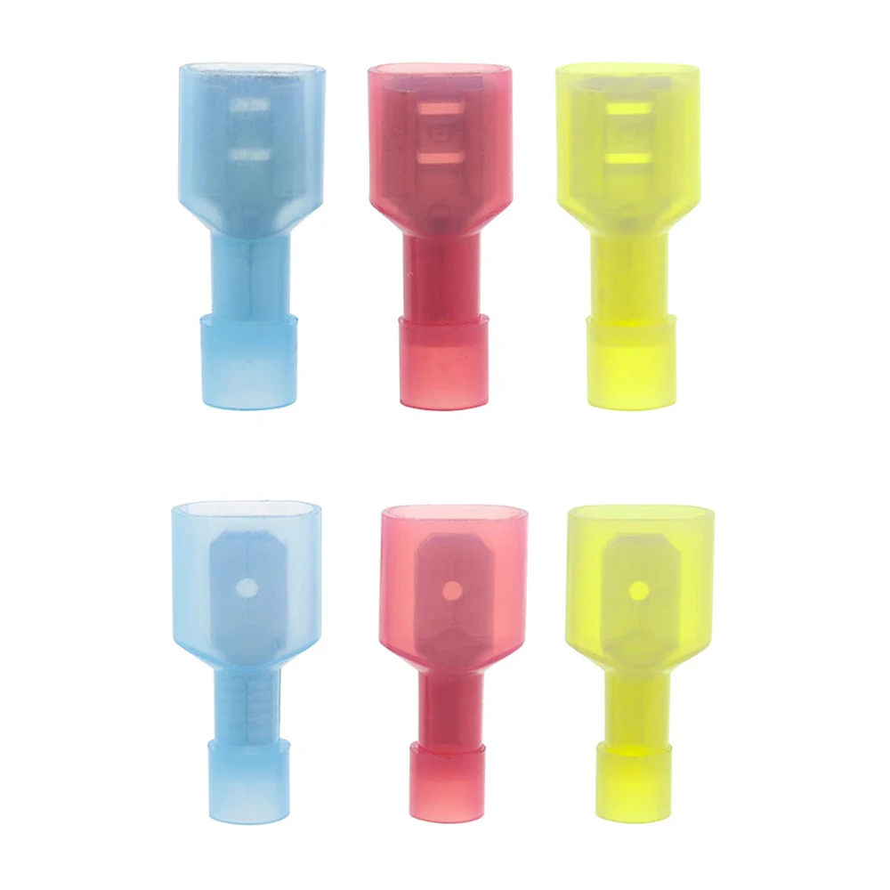 200-teiliges Nylon-Flachstecker-Schnellverbindungs-Set, Elektrische Isolierklemmen, Sortiment von Männlichen und Weiblichen Crimpklemmen – Detail 7