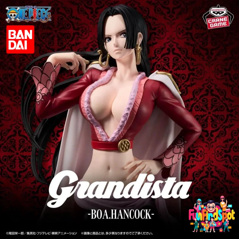 

In Stock Banpresto Bandai One Piece Grandista Boa Hancock Collectible Figure Authentic Prize Statue Desktop Decoration Gift