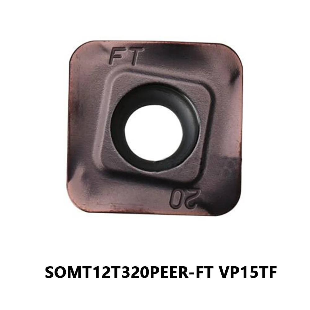 Original SOMT12T320PEER-FT VP15TF Rotating Tool Milling Insert Cutting For Boring Bar Lathe Cutter Corner 20 Class M Honing E