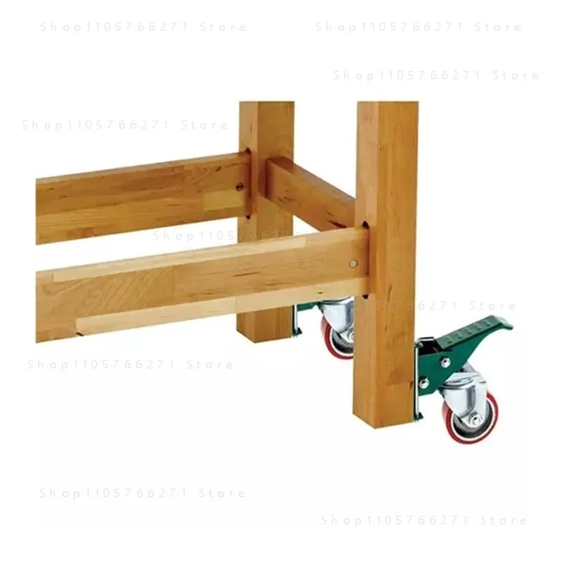 3 inch iron core polyurethane heavy duty casters  woodworking workbench foot lifting casters  side mounted universal casters