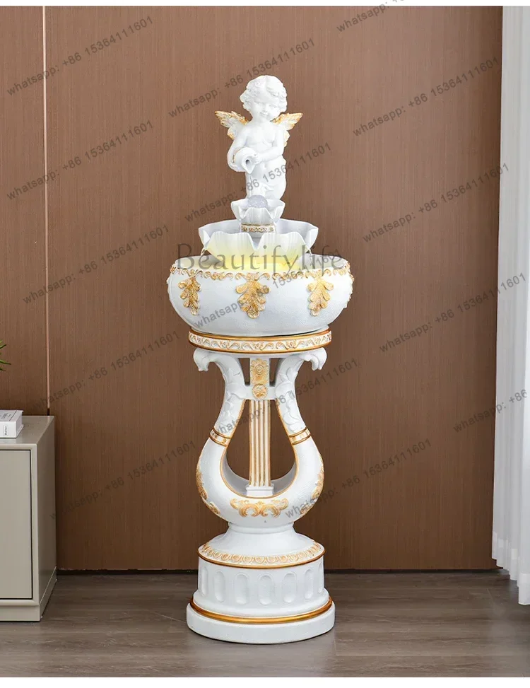 ornament circulation living room humidifier household creative fish tank floor decoration