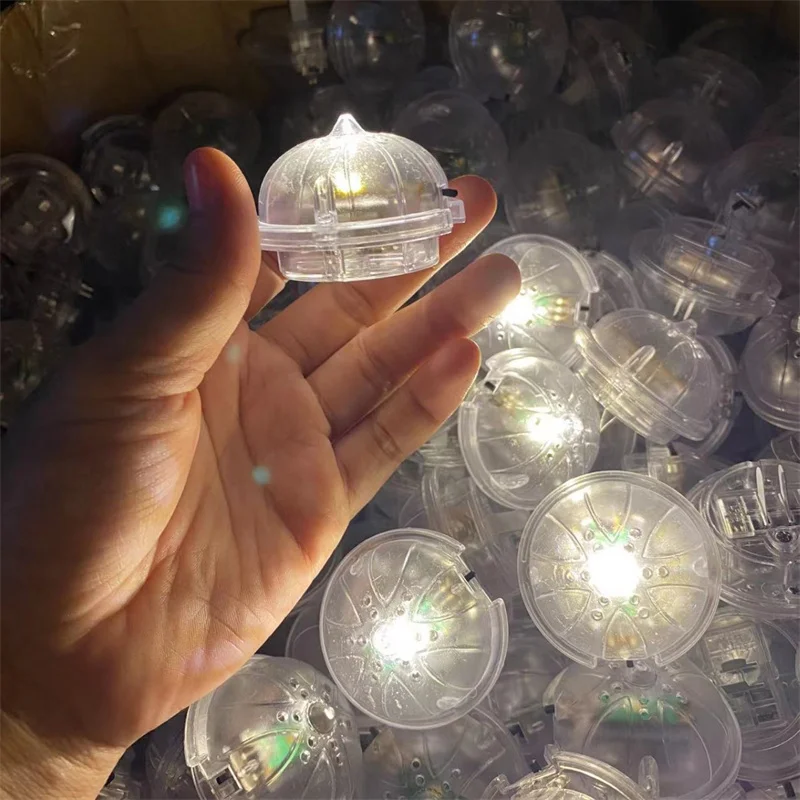 50Pcs Miniature Dollhouse Decor Lighting Lamp Model LED Chandelier Decoration Elegant Toys Accessories Lamp With Battery