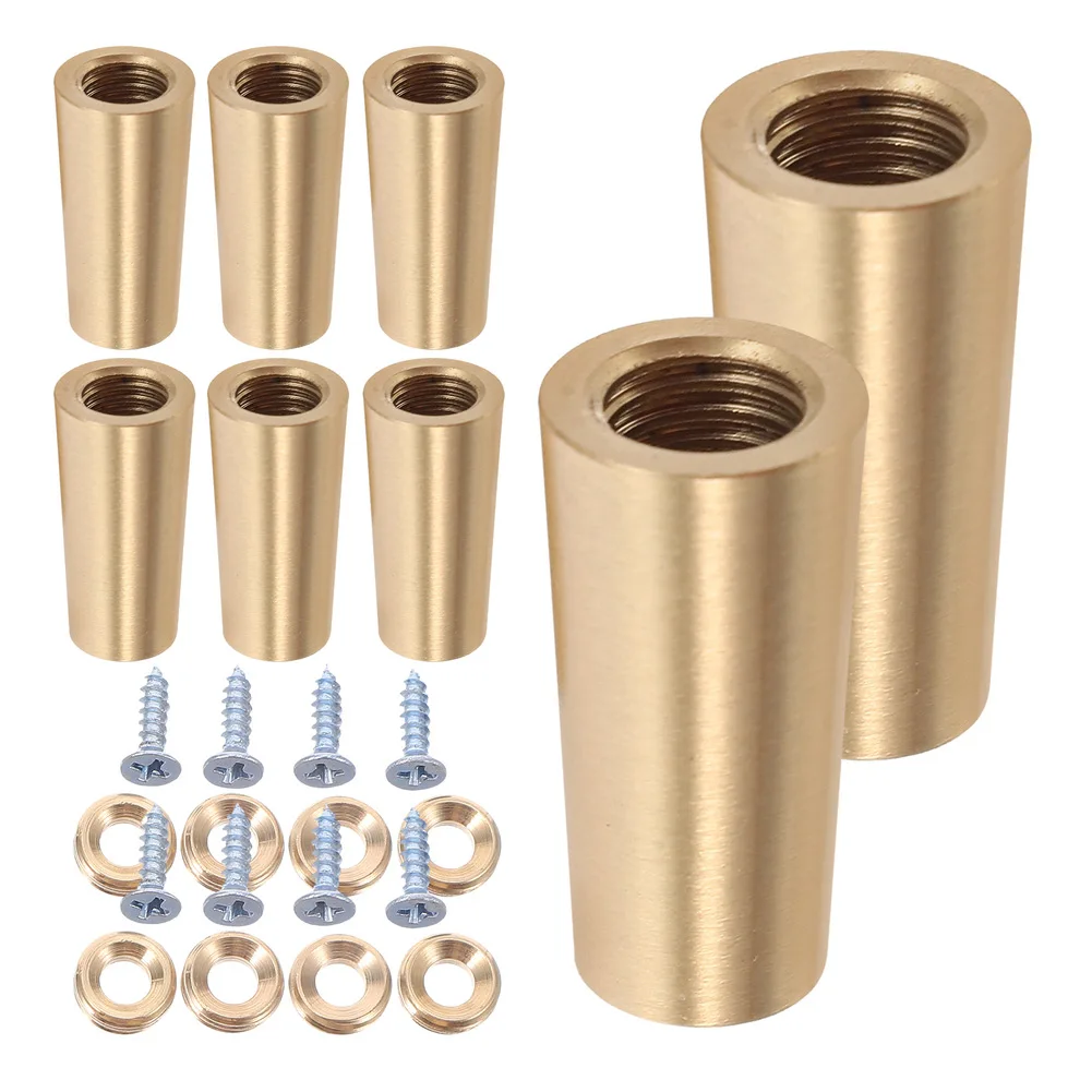 Display Elevating Feet Brass Tray Risers For Serving Trays Metal Support Feet For Wooden Trays Versatile Display Riser Set