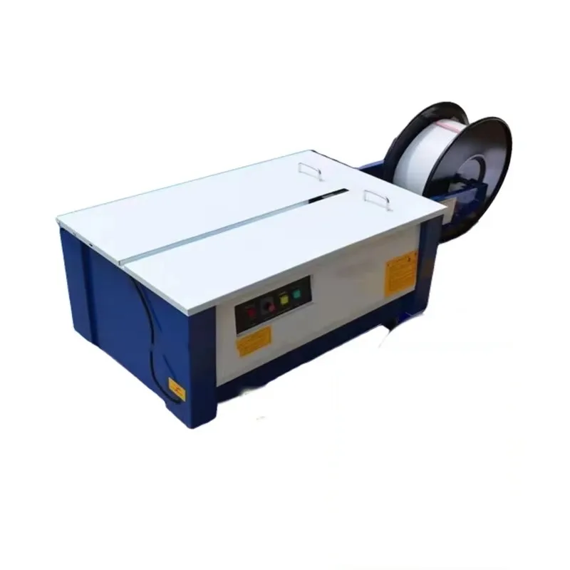 Semi‑automatic Double Motor Carton Strapping Machine High Table Baler for Hardware Tool Cloth Packaging
