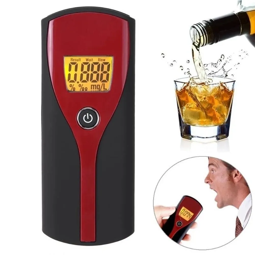 

​Breath Alcohol Tester With Audible Alert Professional Digital LCD Display Alcohol Breath Alert Tester Quick Response