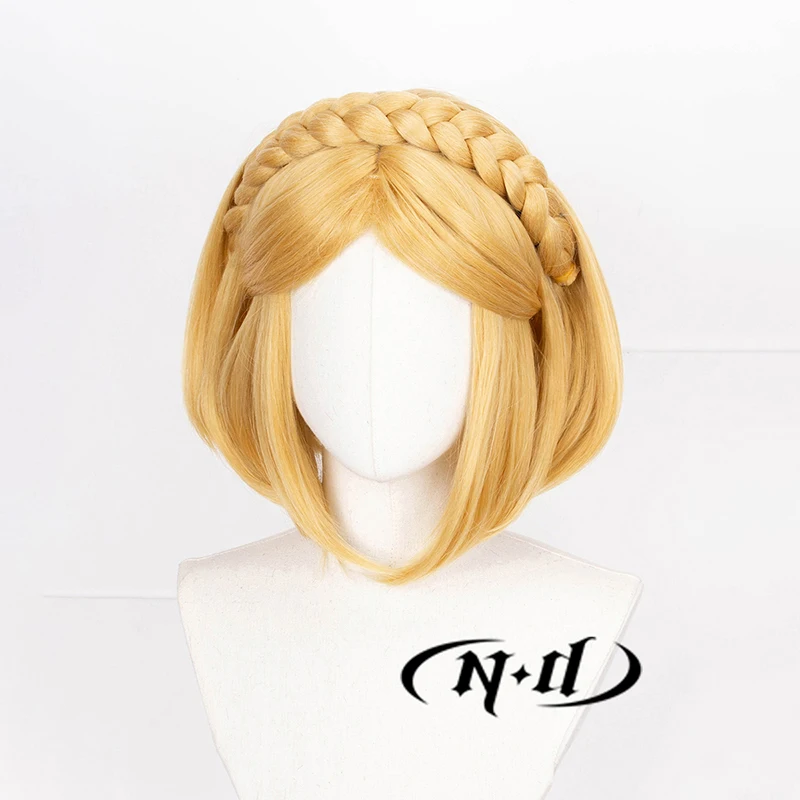 ND Zelda Cosplay perruques jeu Cos Cosplay cheveux blonds perruques pour Comic Con Coser Costume thème fête résistant à la chaleur synthétique