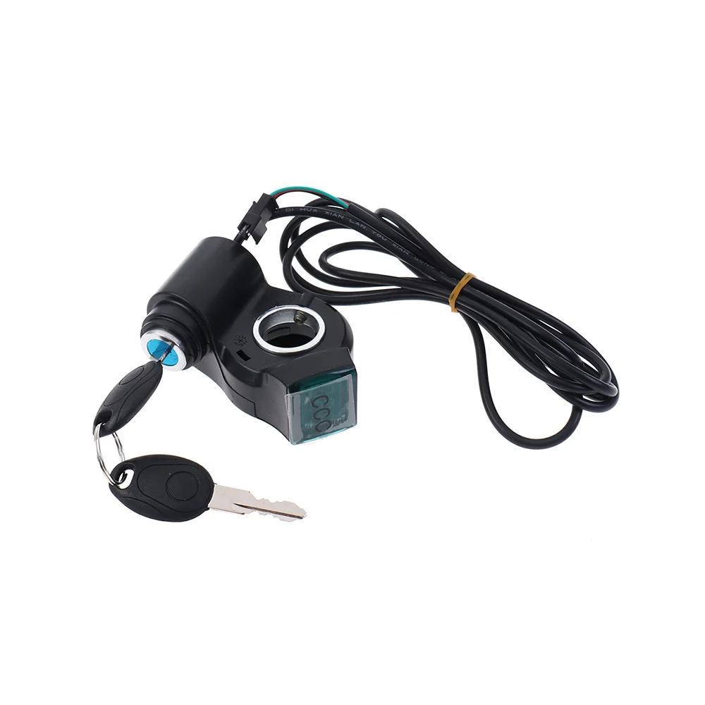 AliExpress NONE NEW Electric Bicycle Thumb Throttle Voltage Display Switch Power with Key Lock