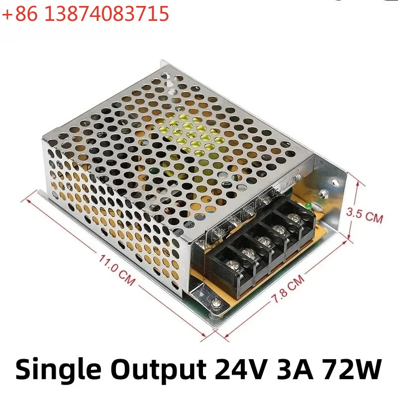 Switching Power Supply Transformer AC-DC Power Supply 110V to 24V 220V To 24V 3A 72W
