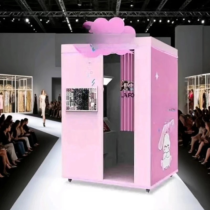 

Customized coin-operated selfie photo booth shell Automatic printing selfie machine photo booth shell