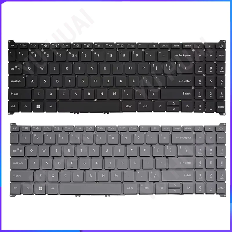 جديد لشركة أيسر أسباير A315-59 A315-59g A515-57 A515-57g A715-76 لوحة المفاتيح الأمريكية الخلفية