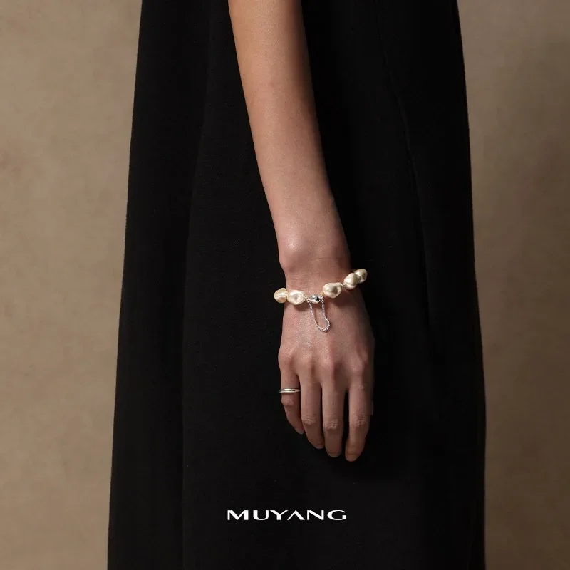 

[Chen Yao Same Style] Pearl Bracelet Women's Light Luxury High-end Streamer Fashion Bracelet Accessories Women