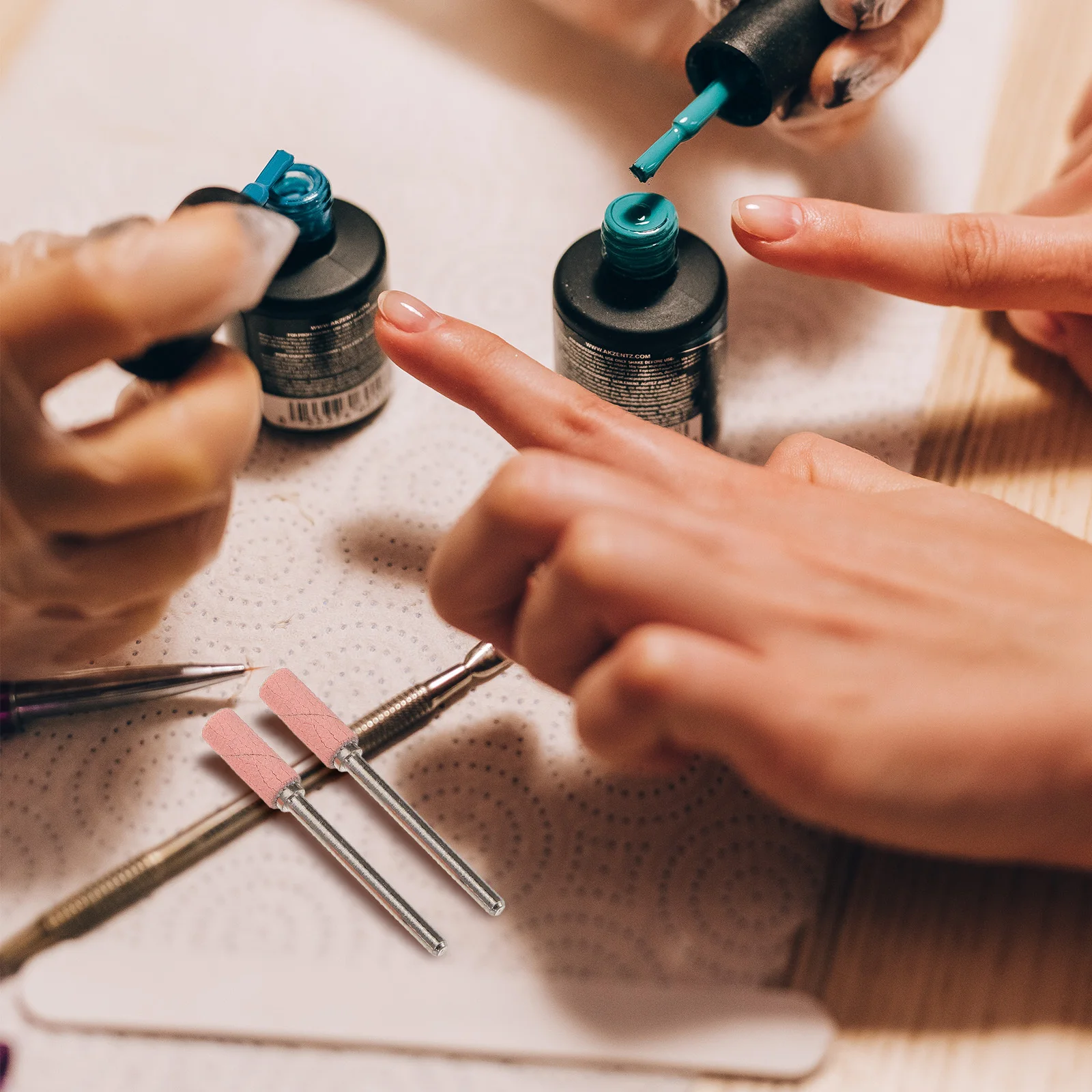 

1Set Nail Drill Sanding Bands 3.1mm Efficient Grinding Comfortable Use Small Sanding Bands Suitable Daily Care Salons