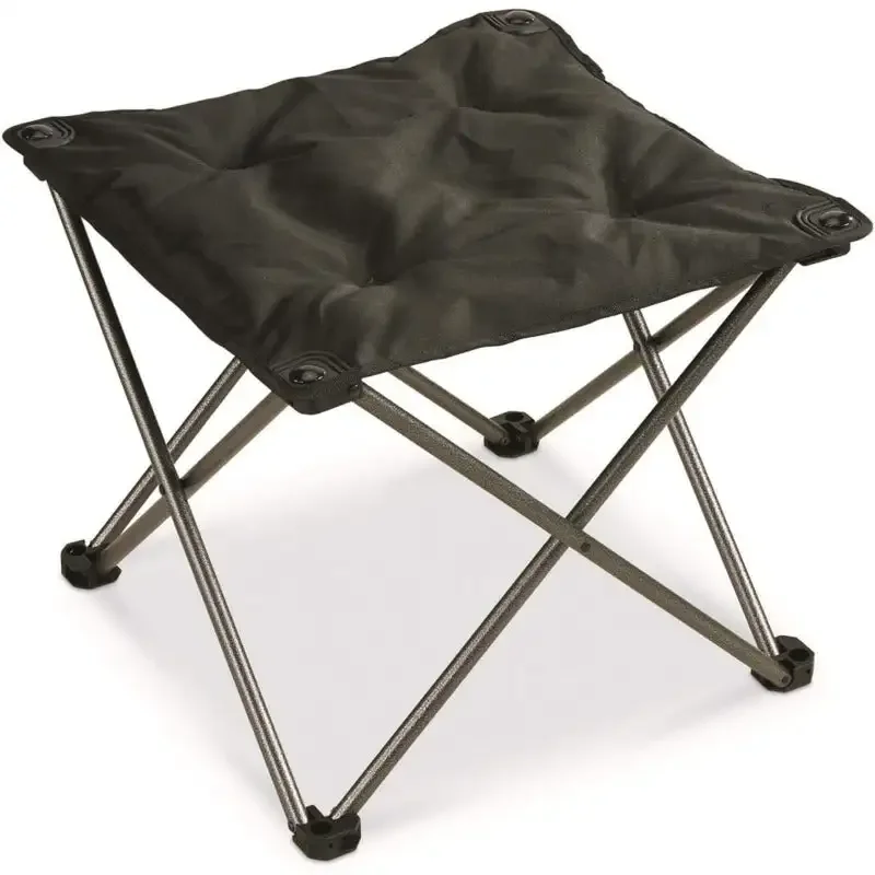 Camping Chair Foot Stool, Folding, Collapsible, Portable Footrest,Black