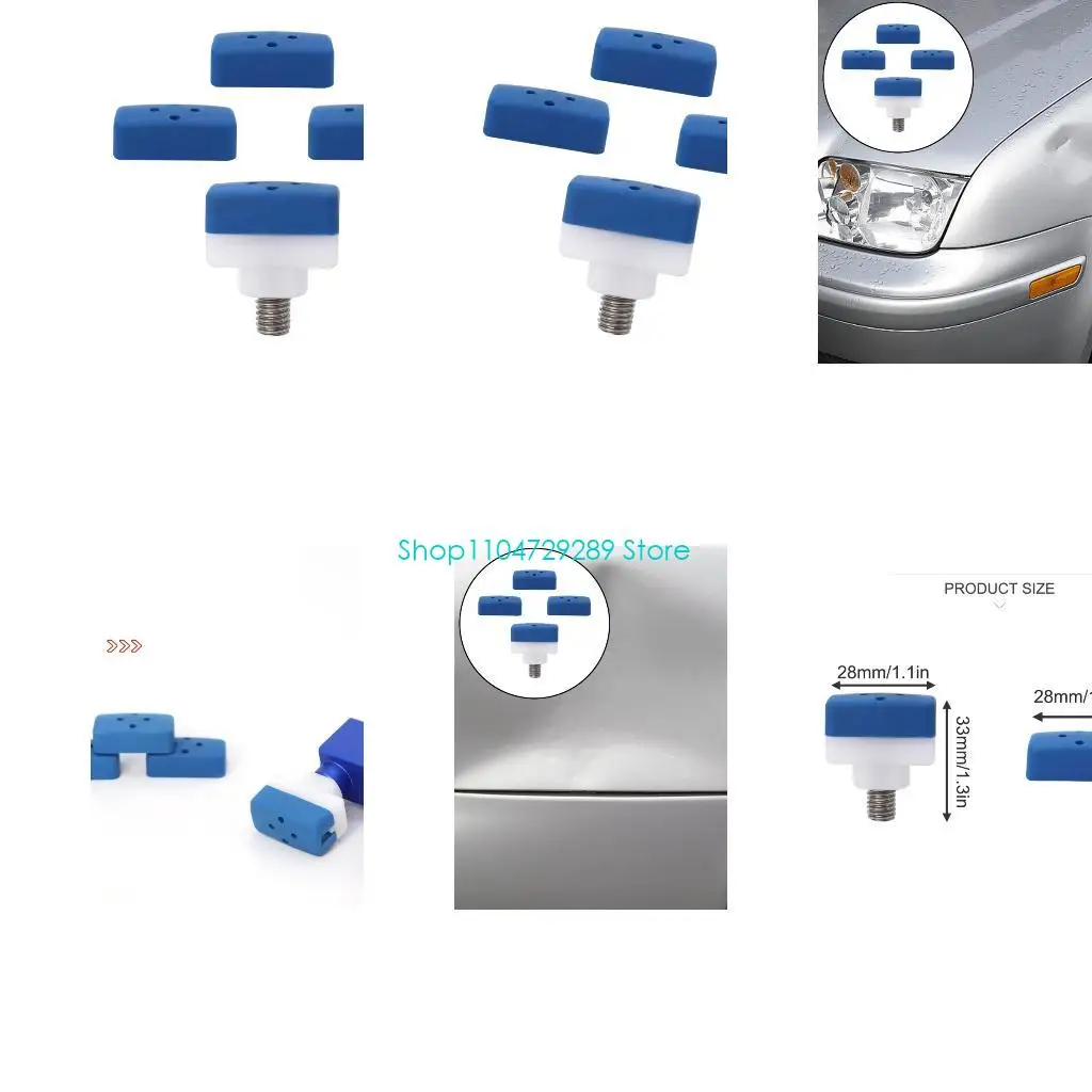 D8KE 2pcs Artisanship  Hammer Heads set with Adjustable Density Tip  8mm  Thread Compatibility Suitable for Dents Removal too
