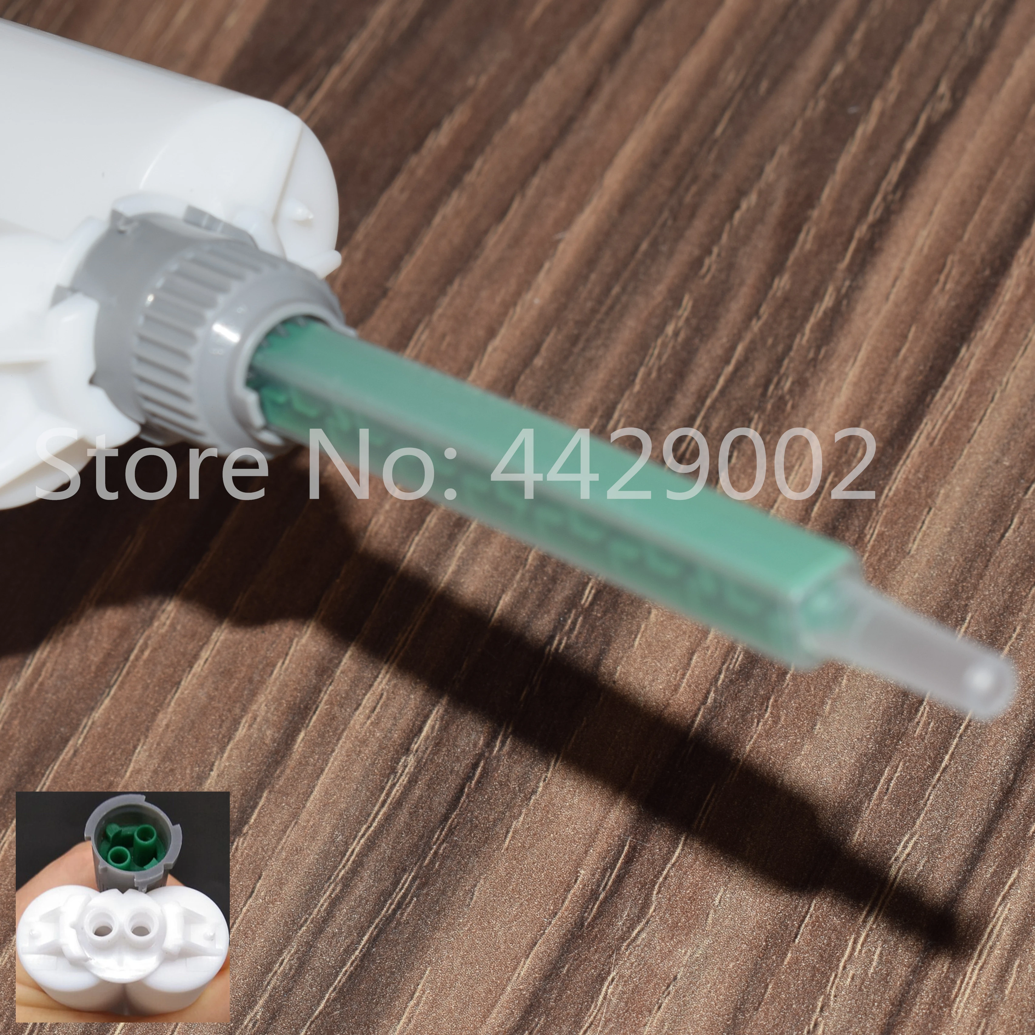 100 Stück statische Mischrohre 1:1, statische Mischdüsen für Epoxidharze, Epoxidharz-Düsen, Mischrohre für 50-ml-Kartuschen mit 1:1-AB-Klebstoffen. – Detail 5