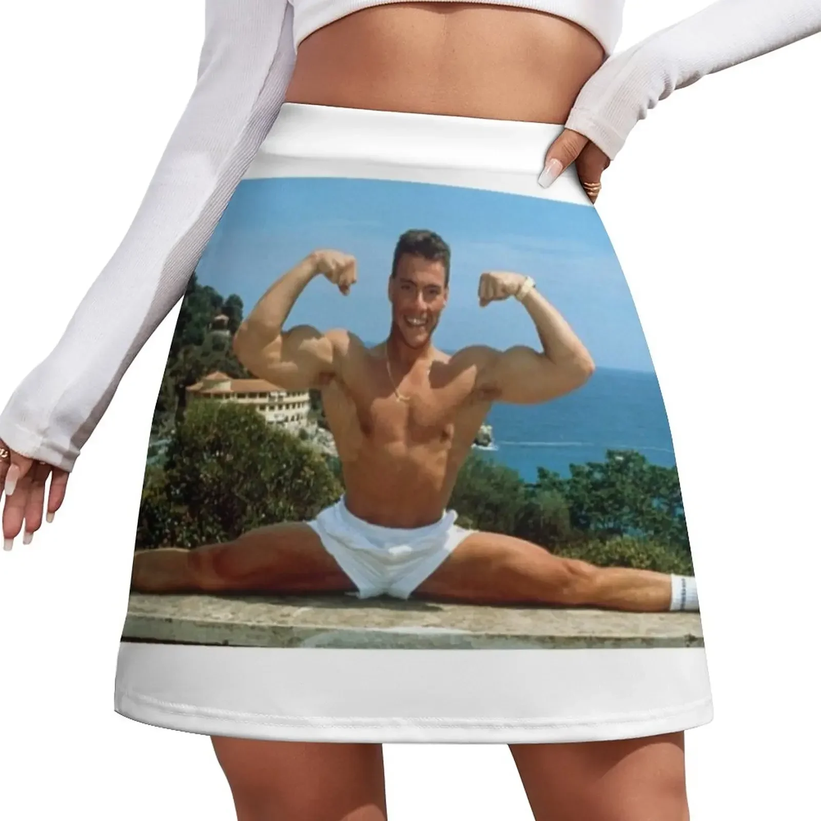 

Jean Claude Van Damme Splits Mini Skirt women's summer clothing 2024 rave outfits for women