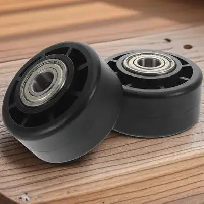 2 قطعة عجلة معدات اللياقة البدنية أجزاء استبدال الأسطوانة البلاستيكية المستقرة لصالة الألعاب الرياضية ممارسة الدراجة