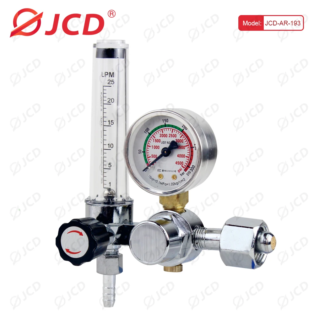 Imagem -06 - Qhtitec Argônio Regulador Co2 Mig Tig Flow Meter Regulador de Gás Flowmeter Weld Gauge Redutor de Pressão 030mpa