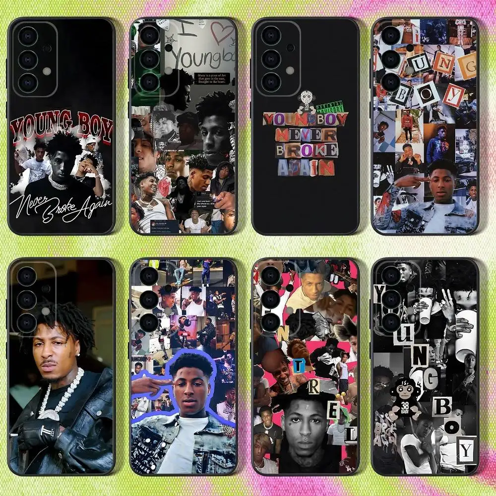 

Phone Case For Samsung S25,S24,S21,S22,S23,S30,Ultra,S20,Plus,Fe,Lite,Note,10,9,5G Rapper YoungBoy Black Cover