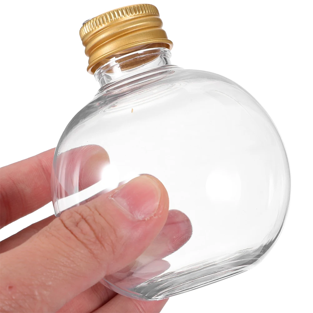 

12pcs Transparent Round Bulb Bottle Unique Design Light Hanging Ornament Christmas Wedding Decoration DIY Beverage Container