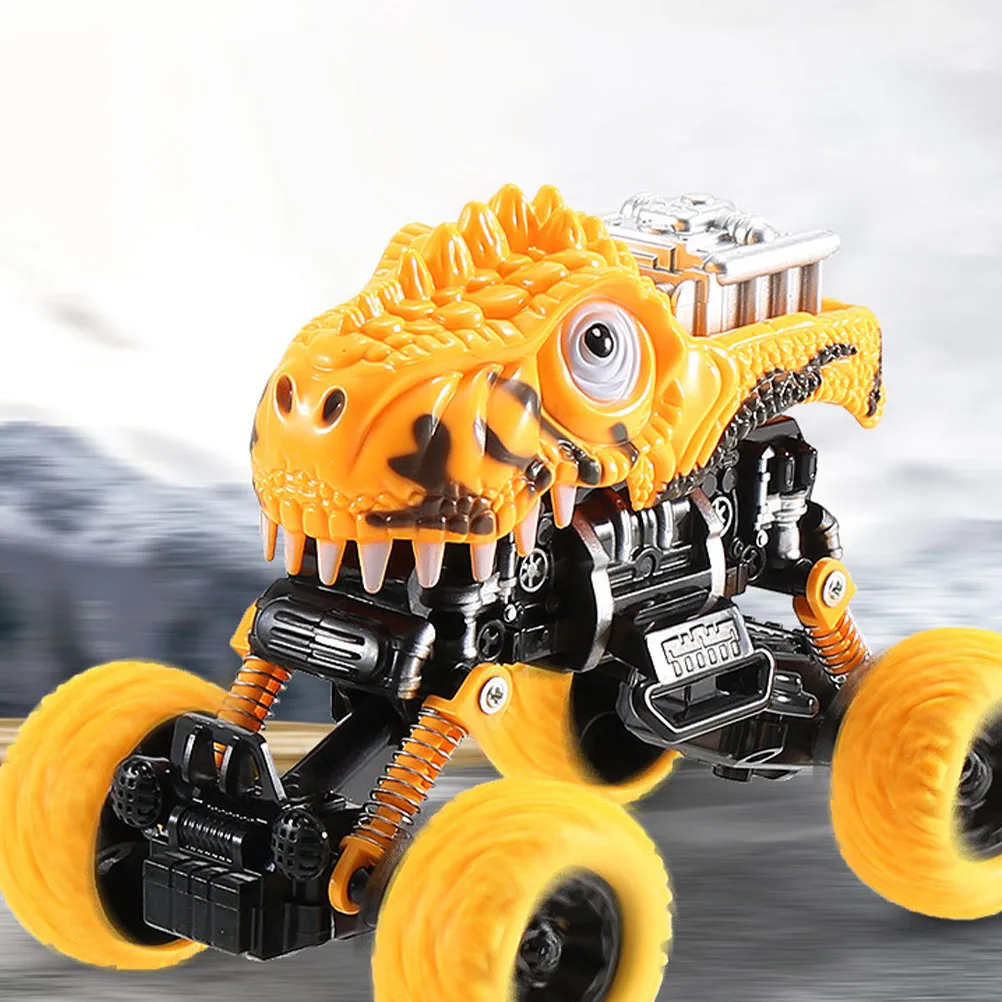 Dinosaur Car Toy Pull Back Friction Powered Vehicle Kids Remote Control Truck Educational Gift