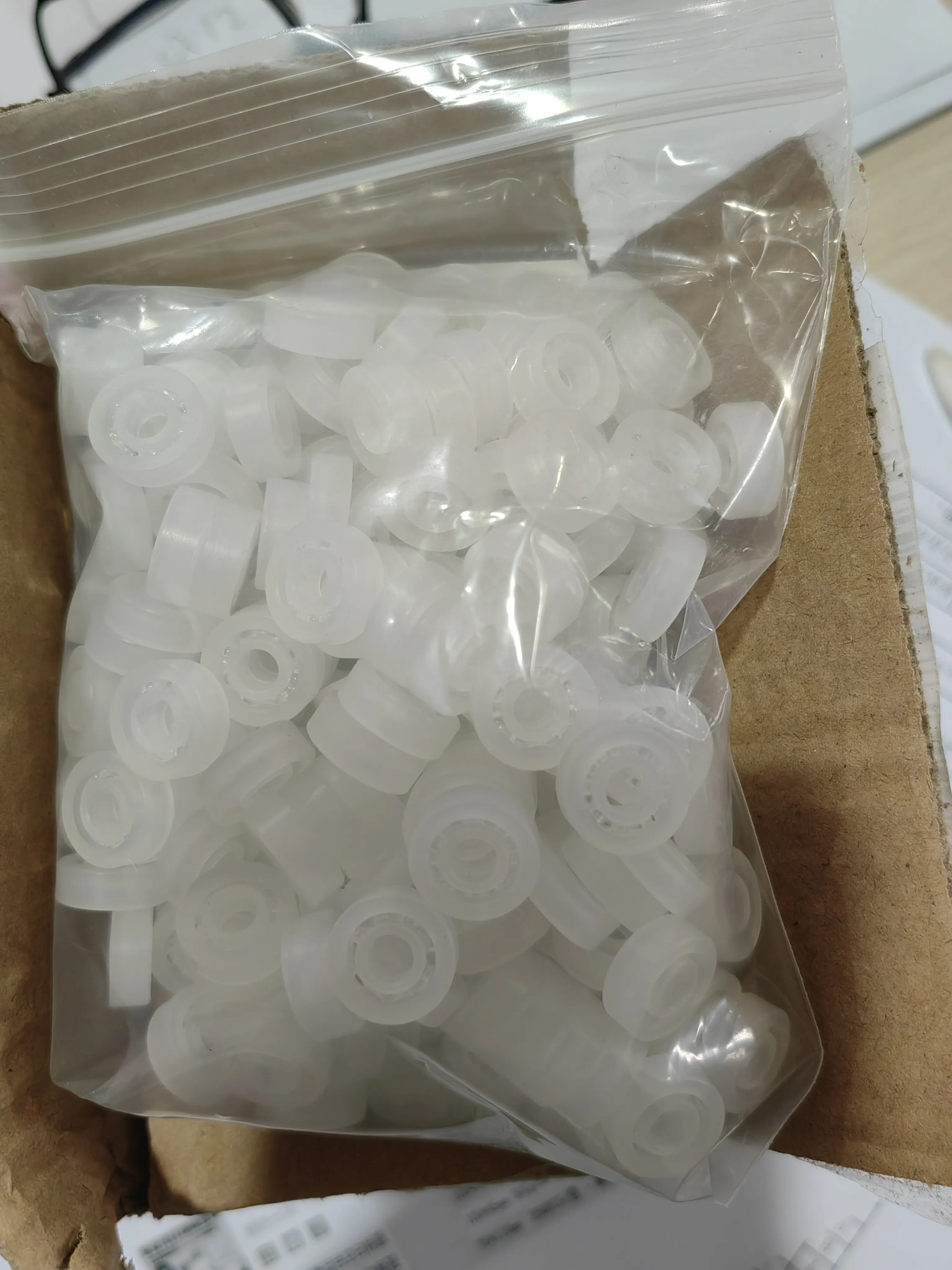 PP Plastic Bearing 606/605/624/626/628/608/688/685/629 ID3-9mm Acid-Alkali Resistant Corrosion-Proof Lightweight Plastic Bearing