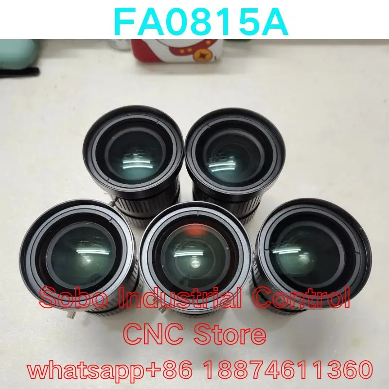 Second-hand test OK FA0815A 20 million long step industrial lens, supporting one inch large target surface C interface 8mm focal