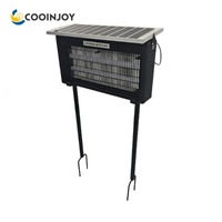 8/12/15W Solar Electric Bug Zapper for Mosquito and Repellent,Easy-To-Clean, for Farmland Garden Solar Powere Light