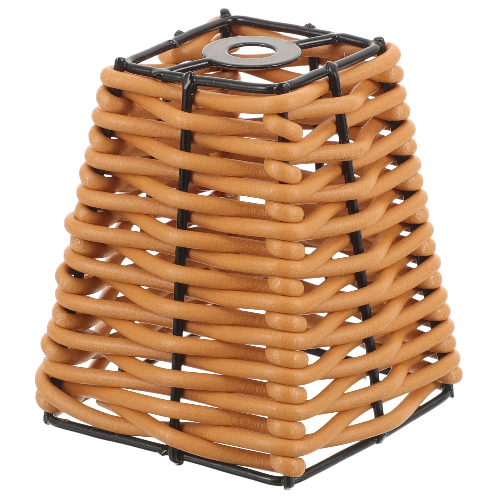 Exquisite Woven Rattan Lamp Shade Ceiling Light Cover Pendant Lamp Shade for Rustic Home Bar Restaurant Cafe Decoration