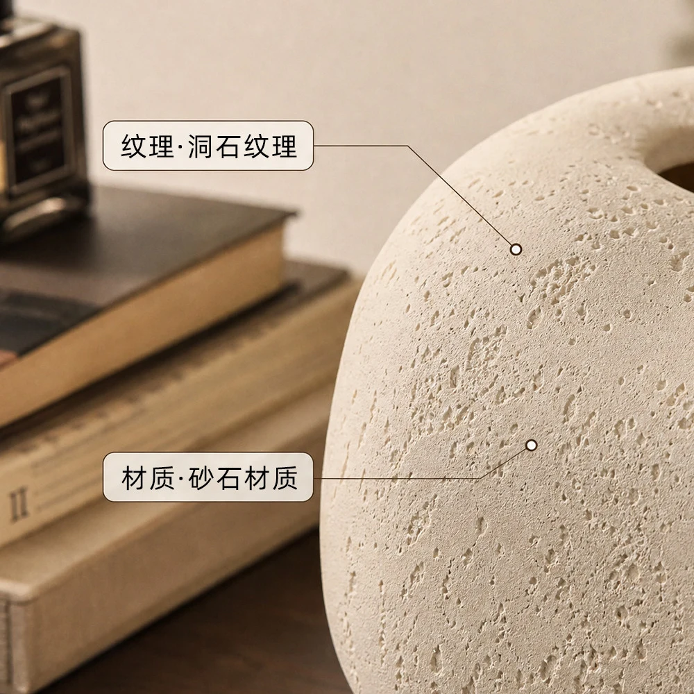 Travertine Tissue Box Advanced Sense Desktop Tissue Storage Box Table Home Creative High-value Paper Box Home Decoration